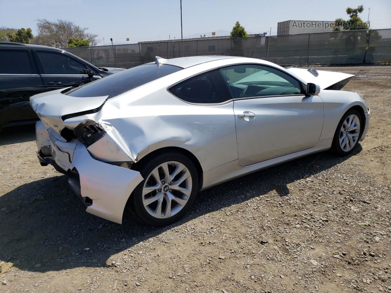 2013 Hyundai Genesis Coupe 2.0t Silver vin: KMHHT6KD4DU105356