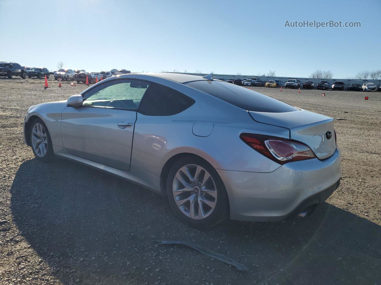 2013 Hyundai Genesis Coupe 2.0t Серебряный vin: KMHHT6KD4DU106541