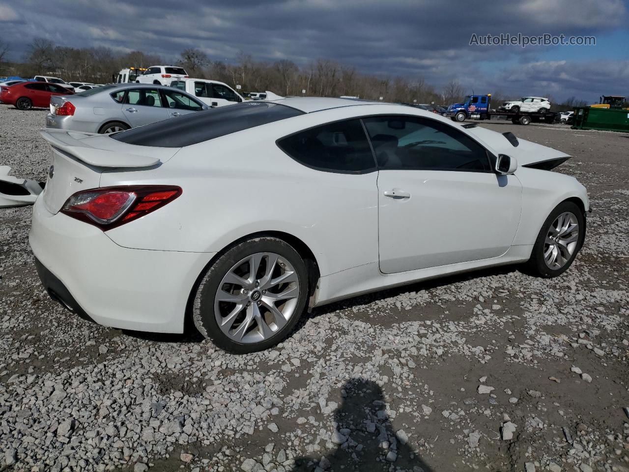 2013 Hyundai Genesis Coupe 2.0t White vin: KMHHT6KD4DU108144