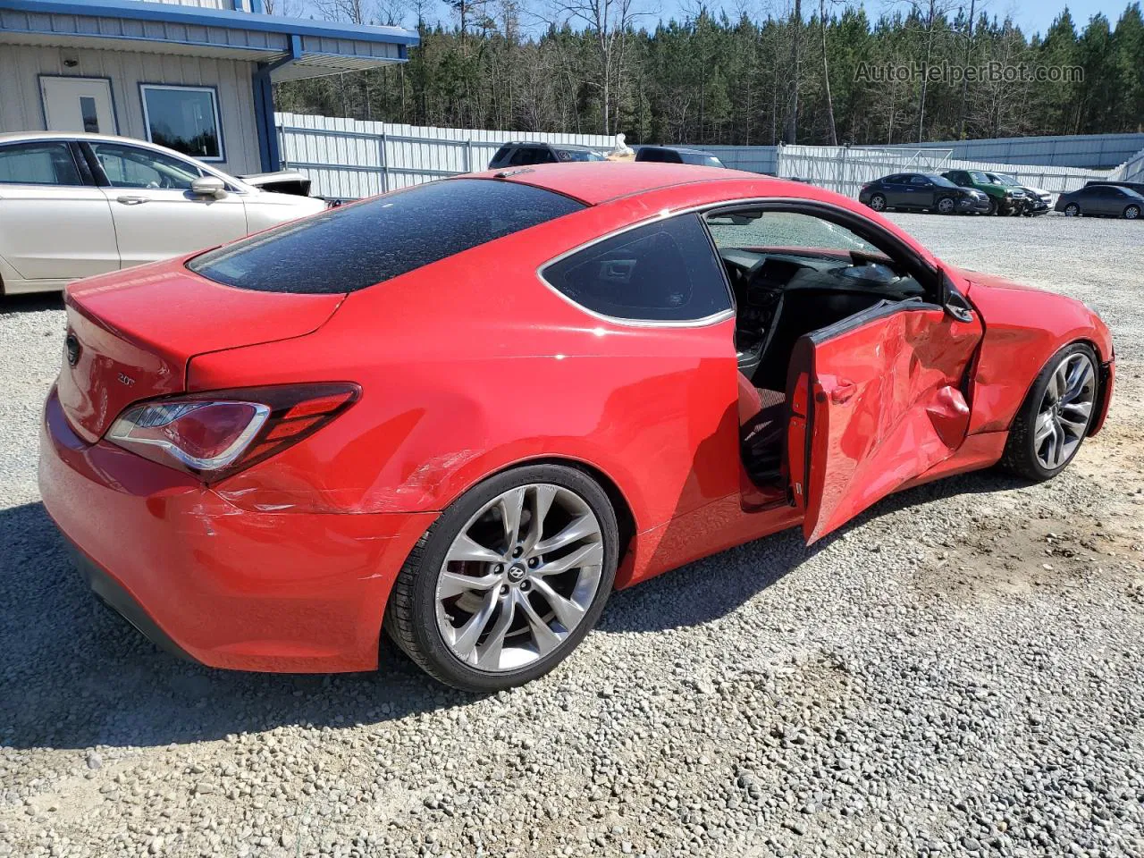 2013 Hyundai Genesis Coupe 2.0t Красный vin: KMHHT6KD4DU109391