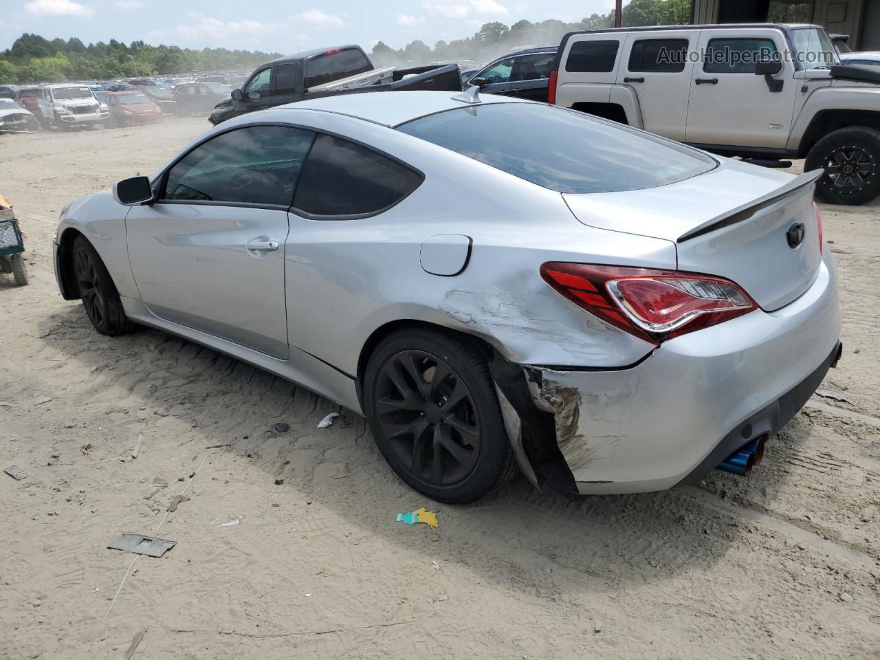 2013 Hyundai Genesis Coupe 2.0t Silver vin: KMHHT6KD5DU080712