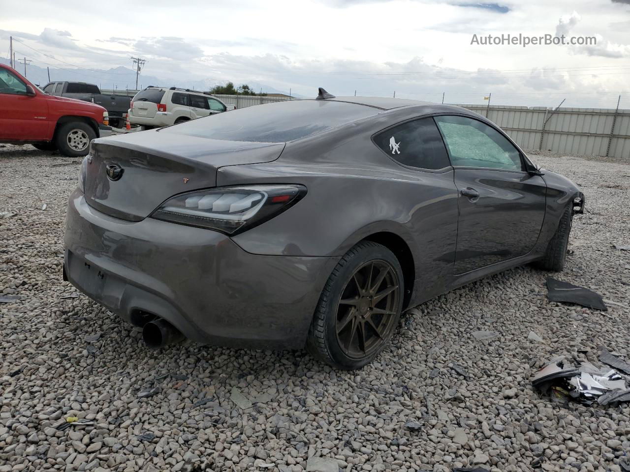 2013 Hyundai Genesis Coupe 2.0t Gray vin: KMHHT6KD5DU081164