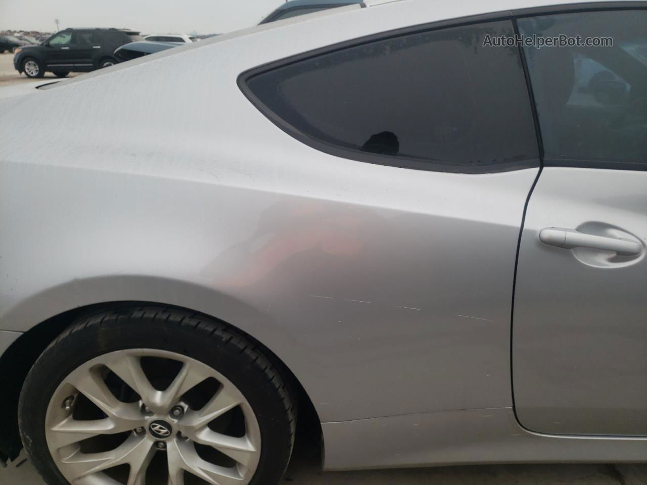 2013 Hyundai Genesis Coupe 2.0t Silver vin: KMHHT6KD5DU081987