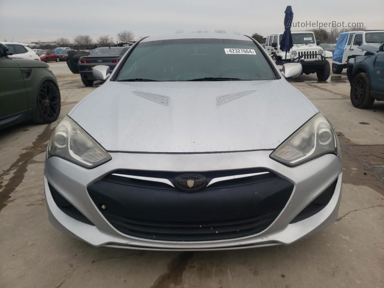 2013 Hyundai Genesis Coupe 2.0t Silver vin: KMHHT6KD5DU081987