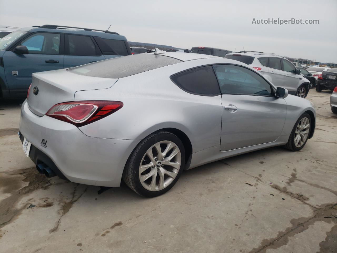 2013 Hyundai Genesis Coupe 2.0t Серебряный vin: KMHHT6KD5DU081987