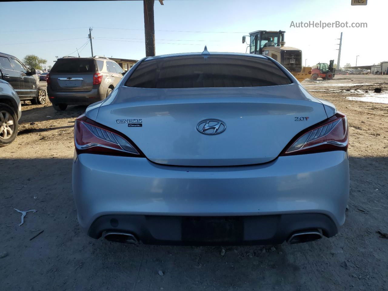 2013 Hyundai Genesis Coupe 2.0t Серебряный vin: KMHHT6KD5DU082461