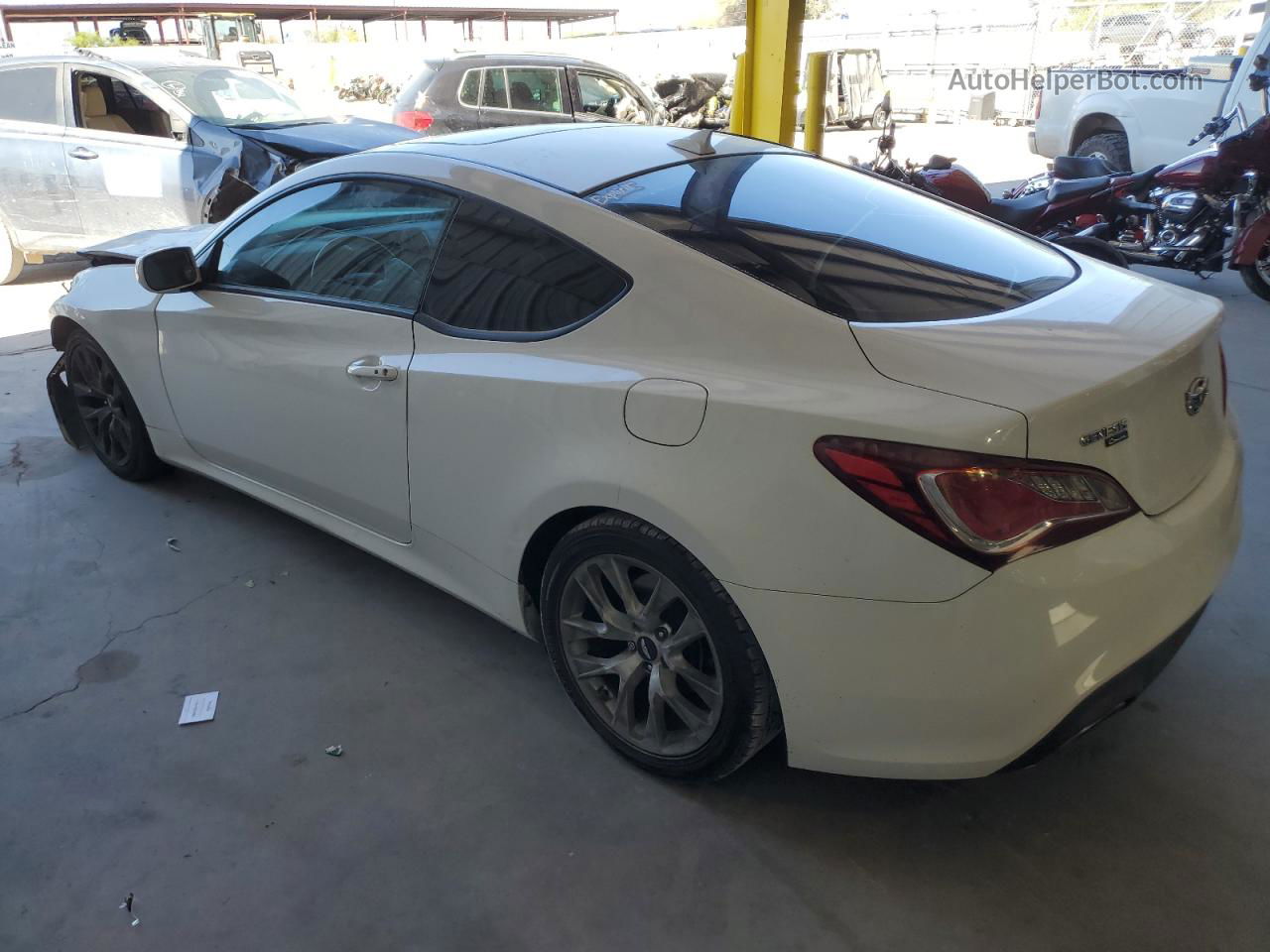 2013 Hyundai Genesis Coupe 2.0t White vin: KMHHT6KD5DU084291