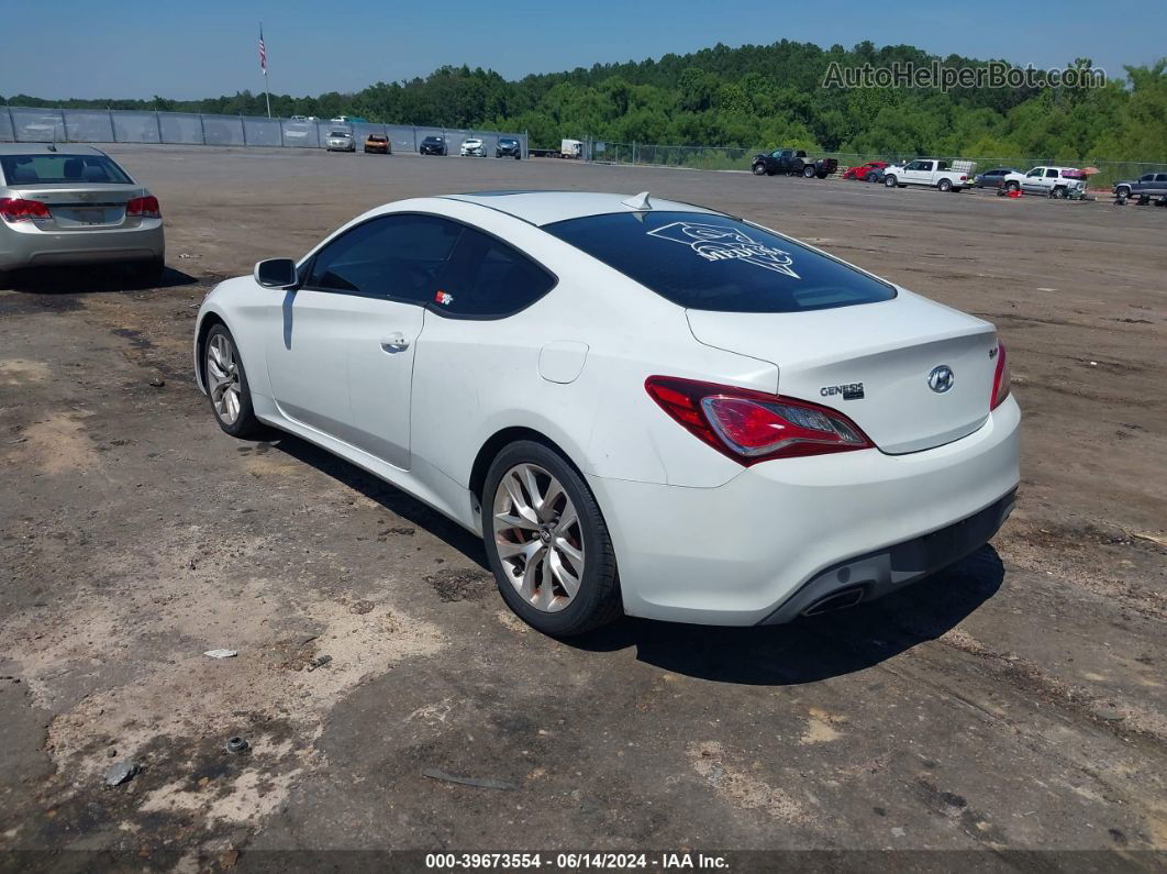 2013 Hyundai Genesis 2.0t Premium White vin: KMHHT6KD5DU088051