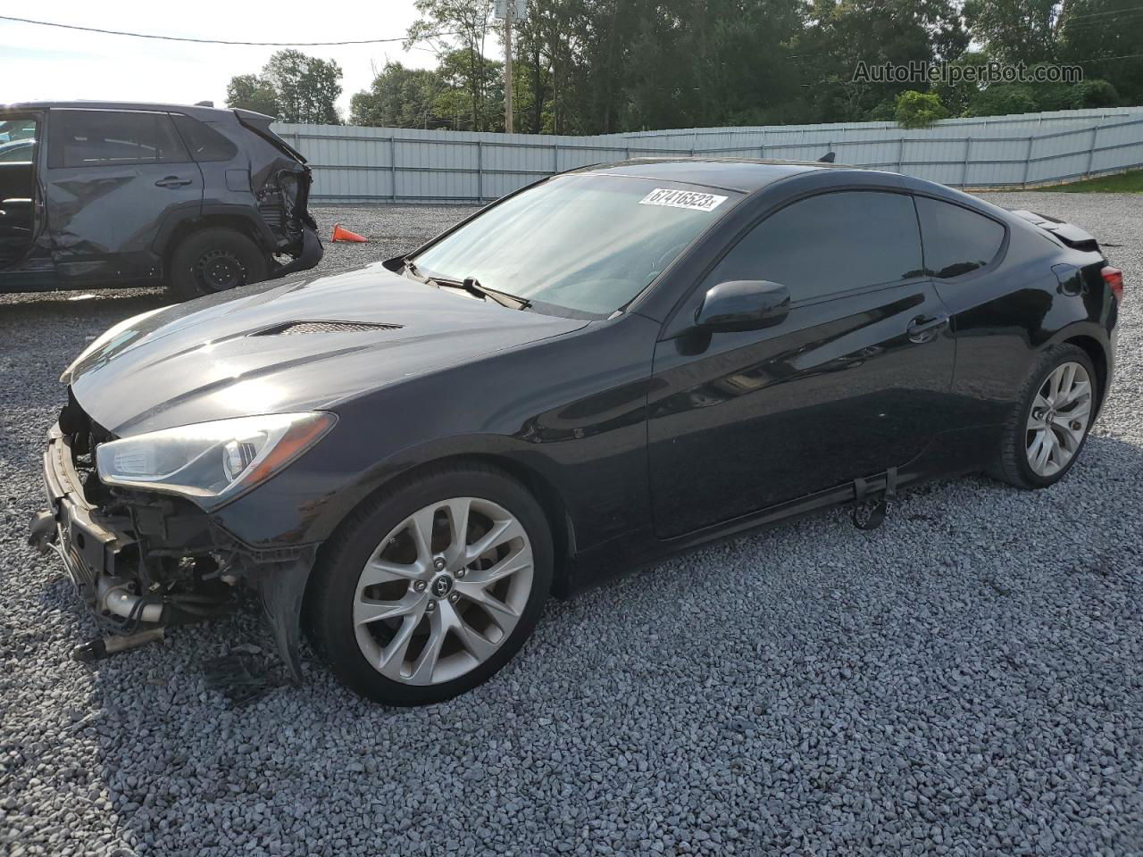 2013 Hyundai Genesis Coupe 2.0t Черный vin: KMHHT6KD5DU088650