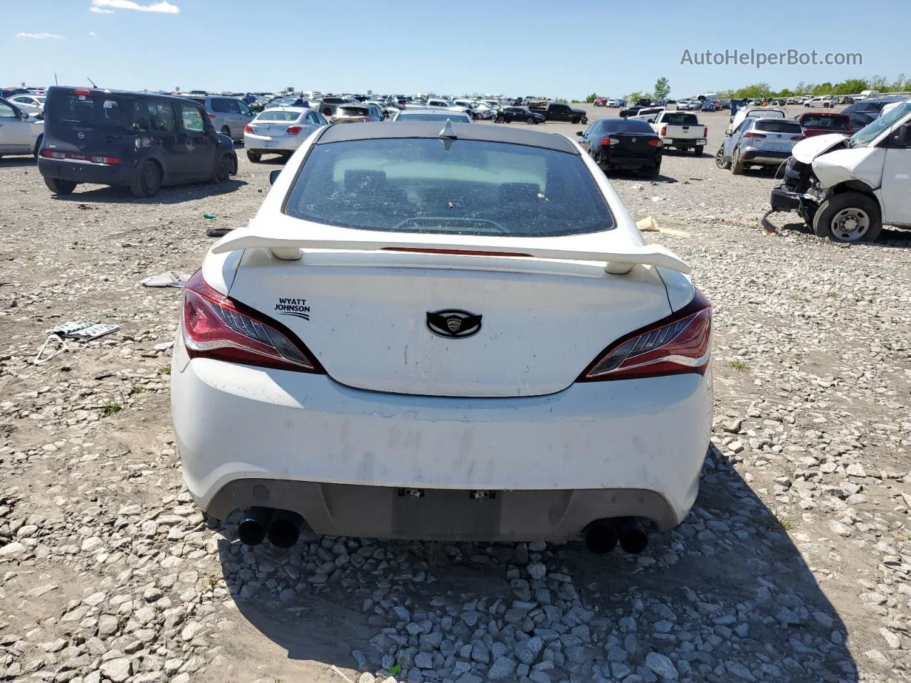 2013 Hyundai Genesis Coupe 2.0t White vin: KMHHT6KD5DU096618