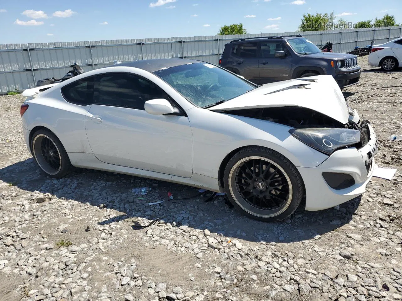 2013 Hyundai Genesis Coupe 2.0t White vin: KMHHT6KD5DU096618