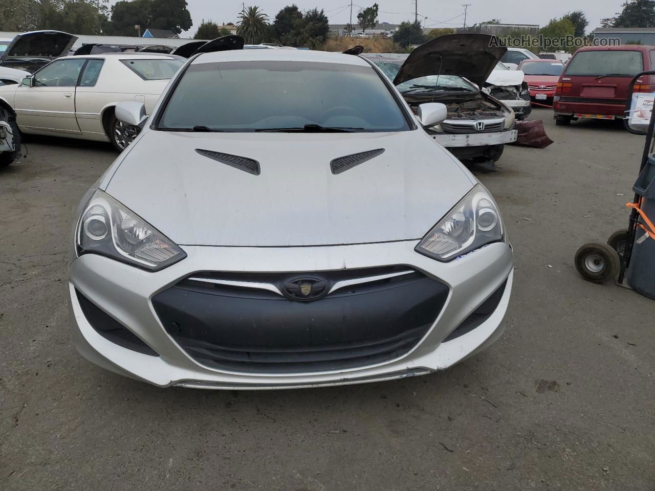 2013 Hyundai Genesis Coupe 2.0t Серебряный vin: KMHHT6KD5DU106659