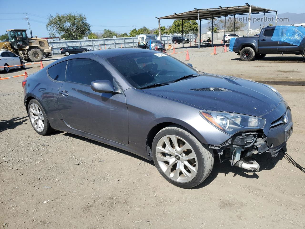 2013 Hyundai Genesis Coupe 2.0t Gray vin: KMHHT6KD5DU109867