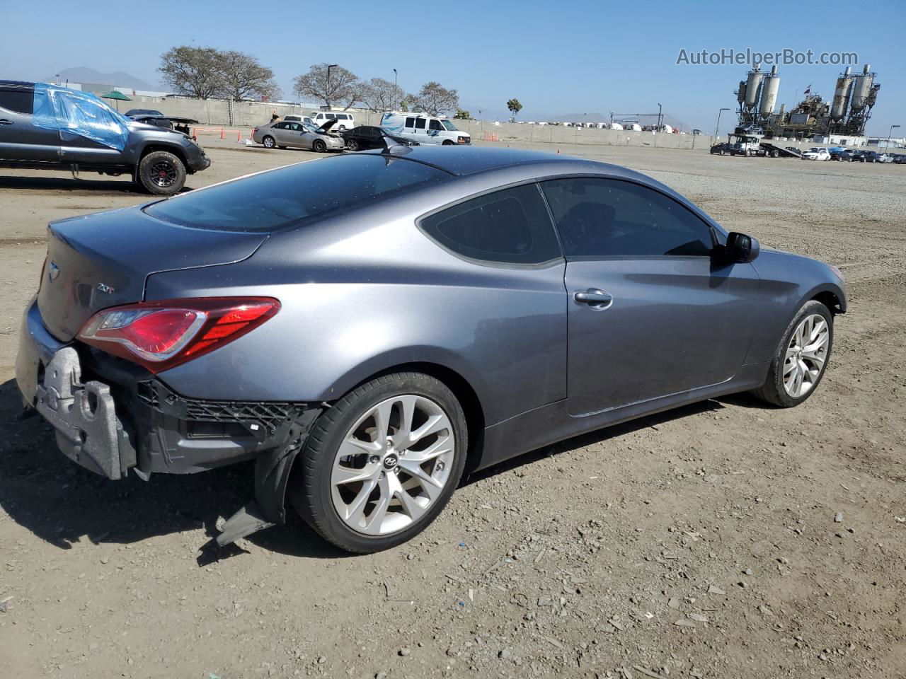 2013 Hyundai Genesis Coupe 2.0t Gray vin: KMHHT6KD5DU109867