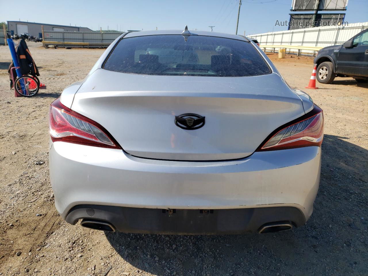 2013 Hyundai Genesis Coupe 2.0t Silver vin: KMHHT6KD6DU084302