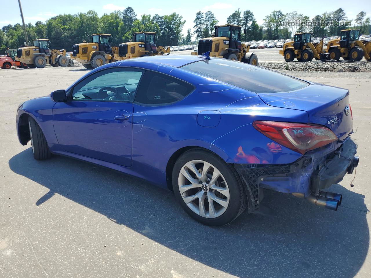 2013 Hyundai Genesis Coupe 2.0t Blue vin: KMHHT6KD6DU094960