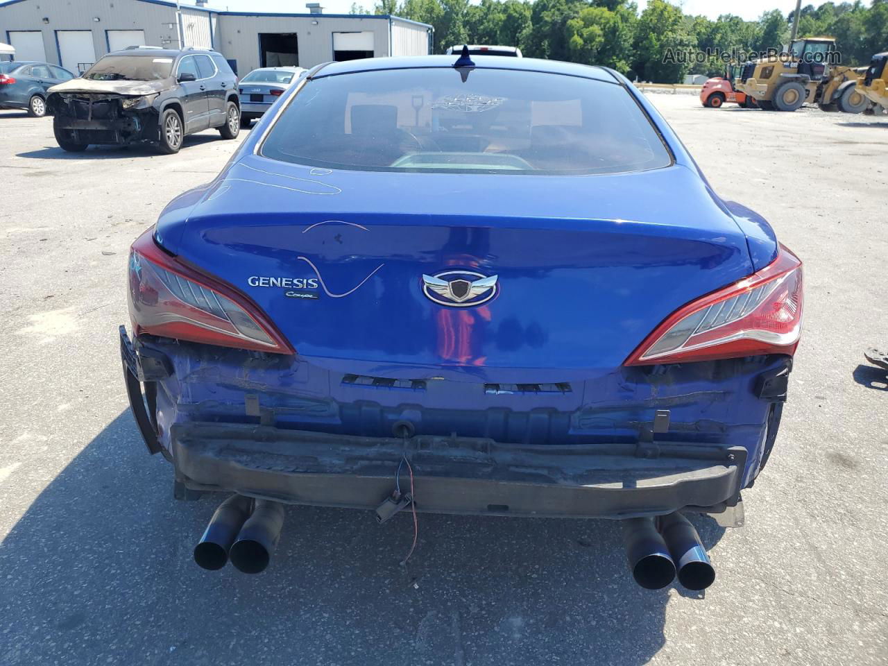 2013 Hyundai Genesis Coupe 2.0t Blue vin: KMHHT6KD6DU094960