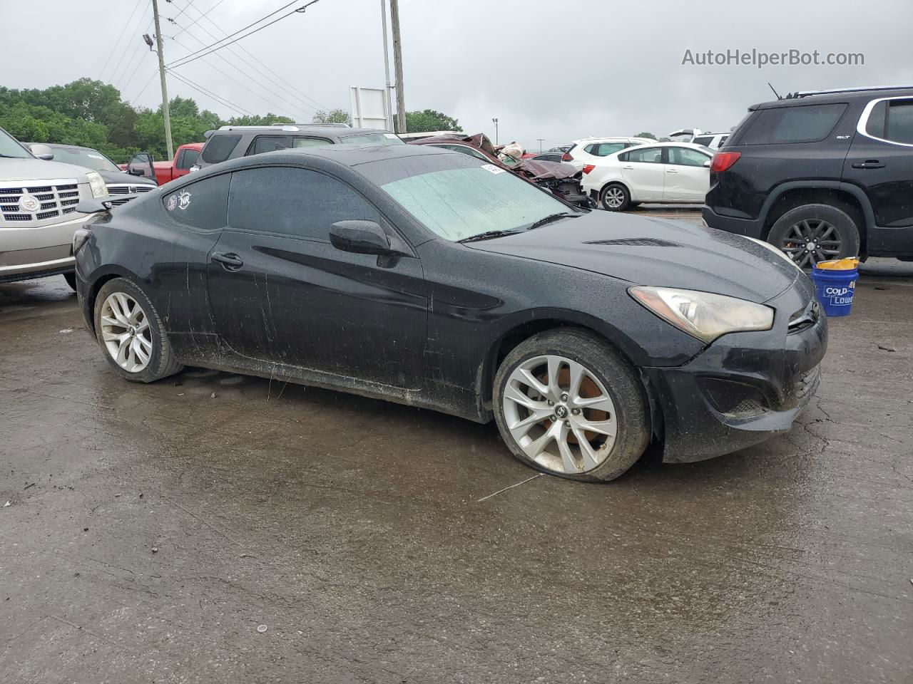 2013 Hyundai Genesis Coupe 2.0t Черный vin: KMHHT6KD6DU095574