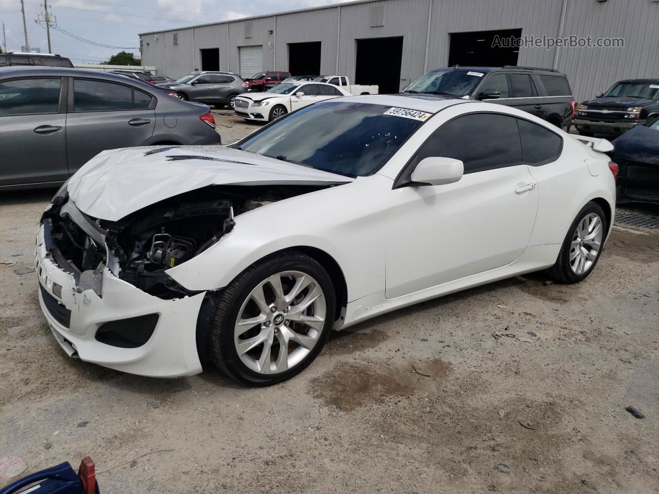 2013 Hyundai Genesis Coupe 2.0t White vin: KMHHT6KD6DU101535