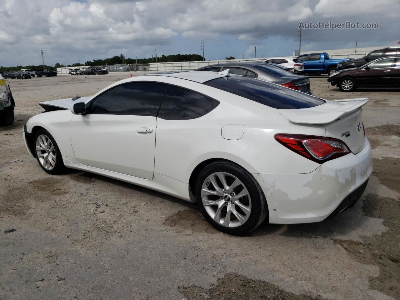 2013 Hyundai Genesis Coupe 2.0t White vin: KMHHT6KD6DU101535