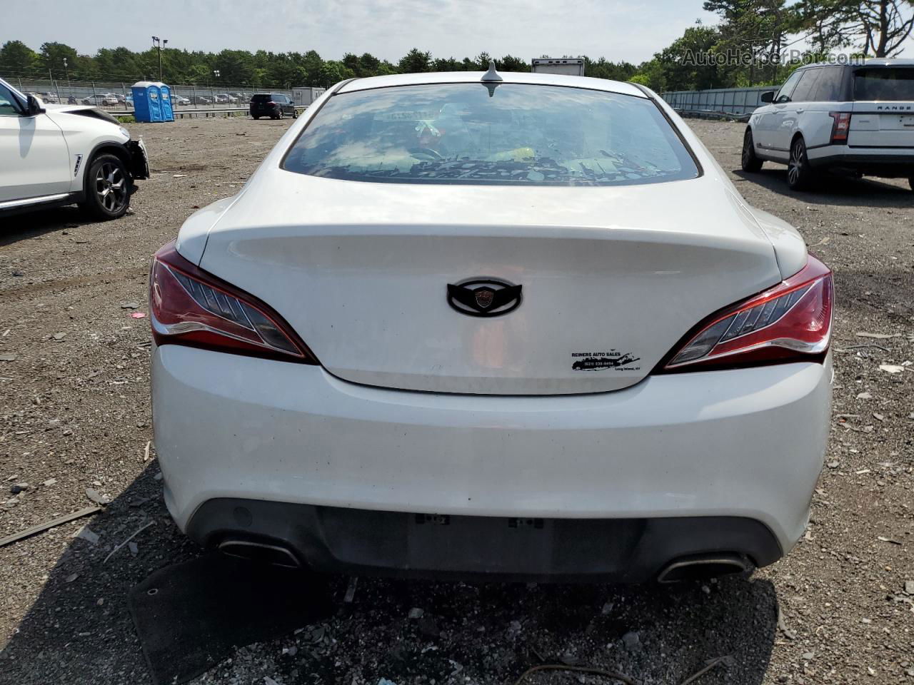 2013 Hyundai Genesis Coupe 2.0t White vin: KMHHT6KD6DU102975