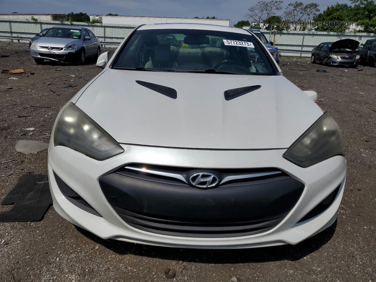 2013 Hyundai Genesis Coupe 2.0t Белый vin: KMHHT6KD6DU102975