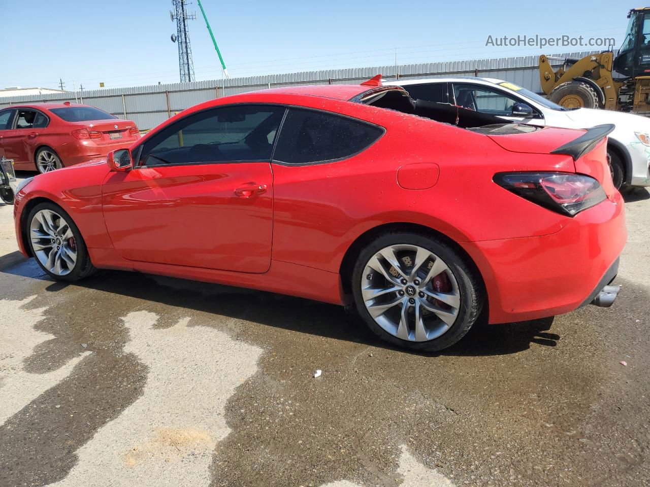 2013 Hyundai Genesis Coupe 2.0t Red vin: KMHHT6KD6DU112325