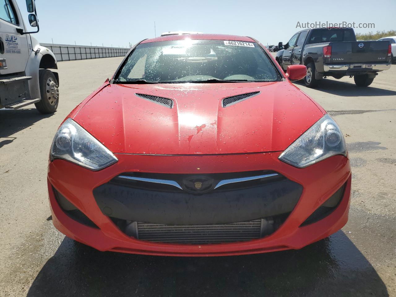 2013 Hyundai Genesis Coupe 2.0t Red vin: KMHHT6KD6DU112325