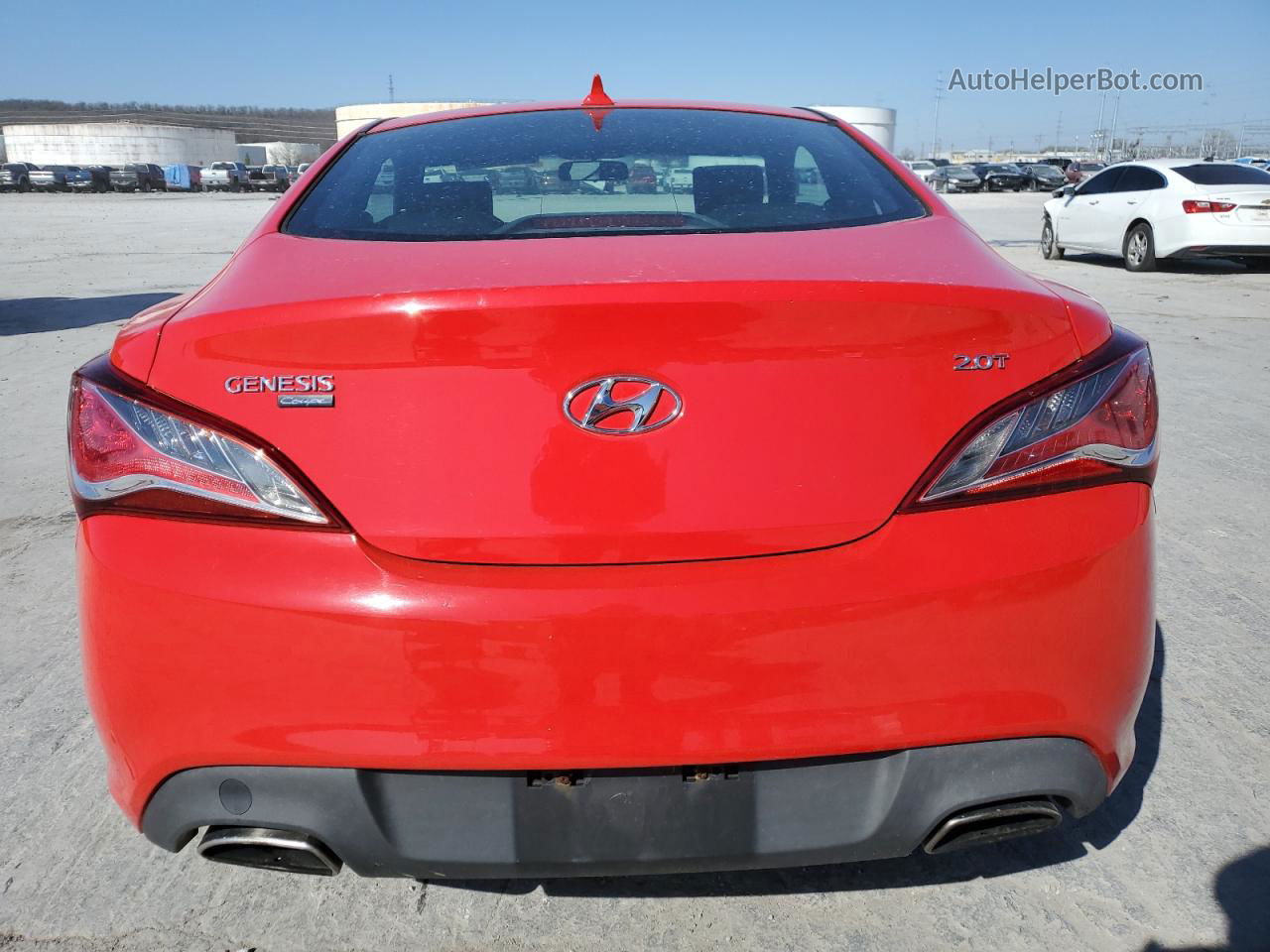 2013 Hyundai Genesis Coupe 2.0t Красный vin: KMHHT6KD7DU089900