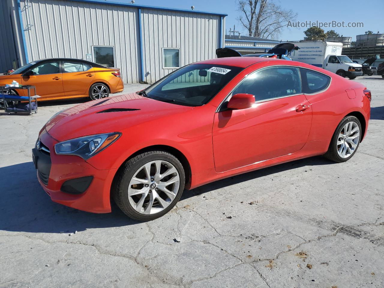 2013 Hyundai Genesis Coupe 2.0t Red vin: KMHHT6KD7DU089900