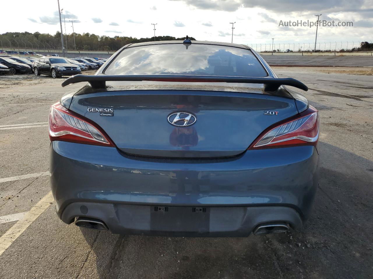 2013 Hyundai Genesis Coupe 2.0t Blue vin: KMHHT6KD7DU095423