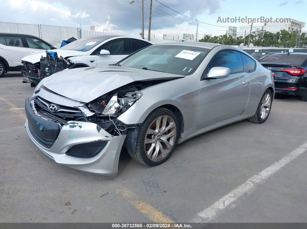 2013 Hyundai Genesis 2.0t Серебряный vin: KMHHT6KD7DU096040