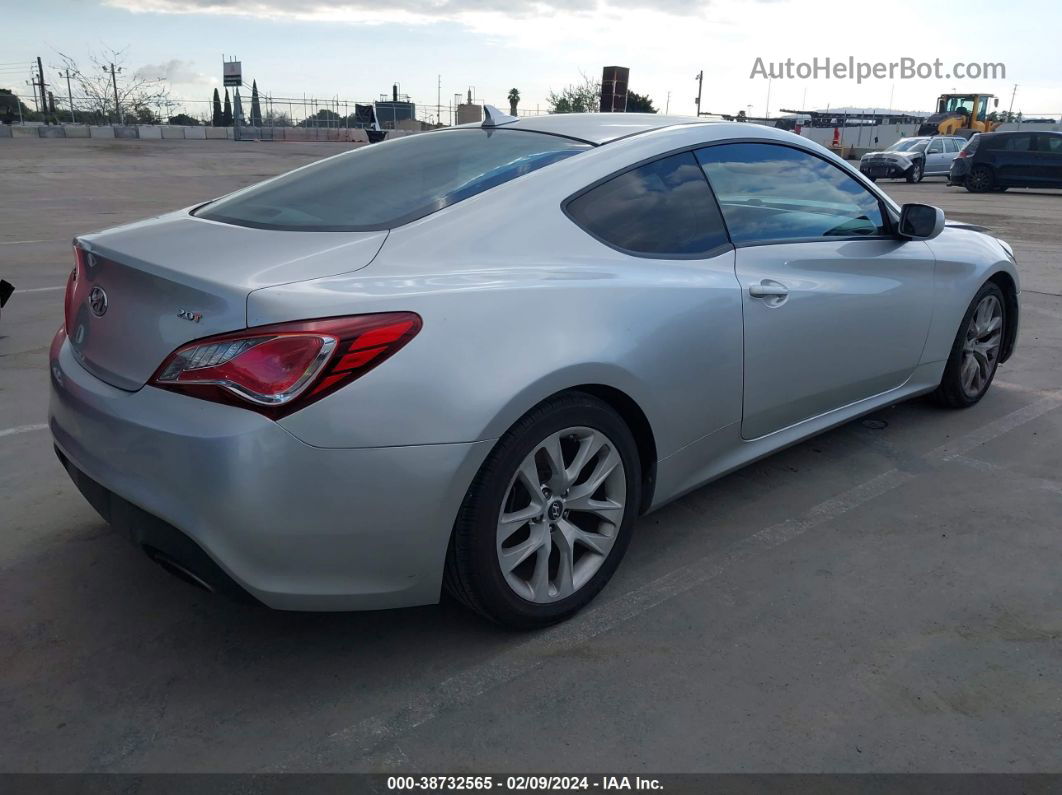 2013 Hyundai Genesis 2.0t Silver vin: KMHHT6KD7DU096040