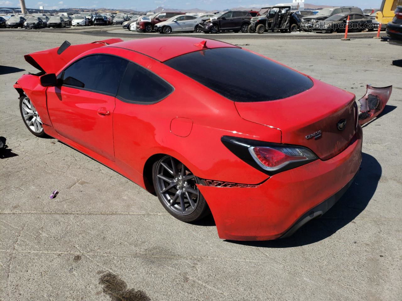 2013 Hyundai Genesis Coupe 2.0t Red vin: KMHHT6KD7DU108932