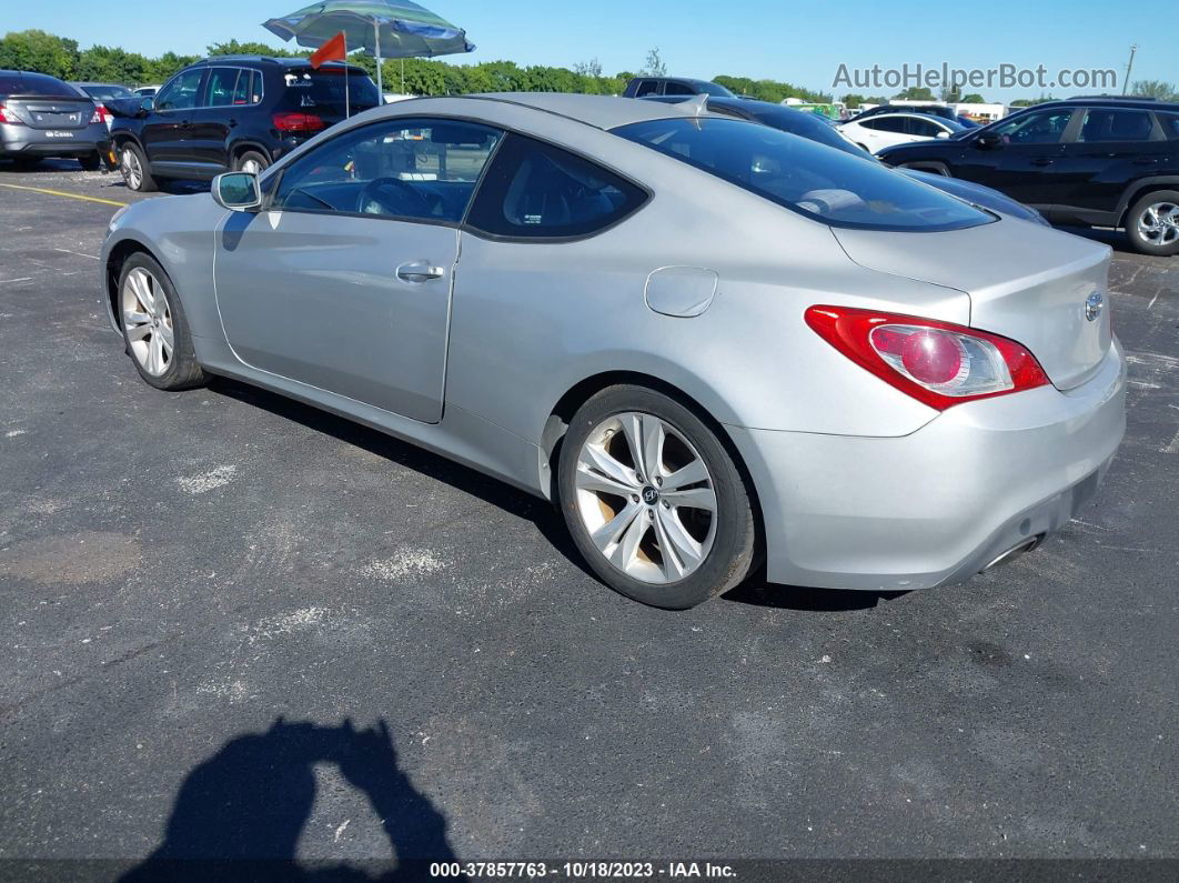 2010 Hyundai Genesis Coupe   Silver vin: KMHHT6KD8AU028096