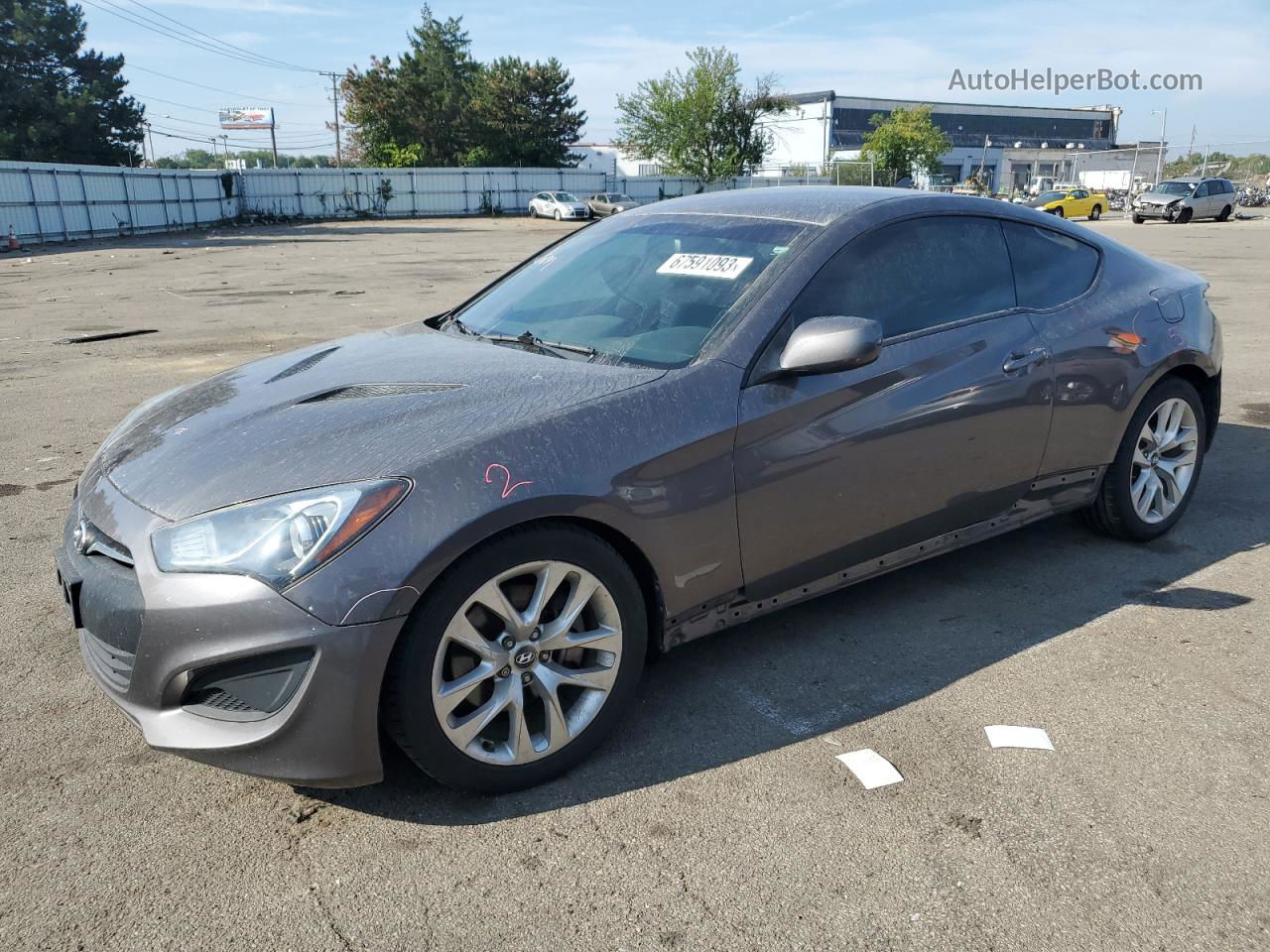 2013 Hyundai Genesis Coupe 2.0t Charcoal vin: KMHHT6KD8DU092062