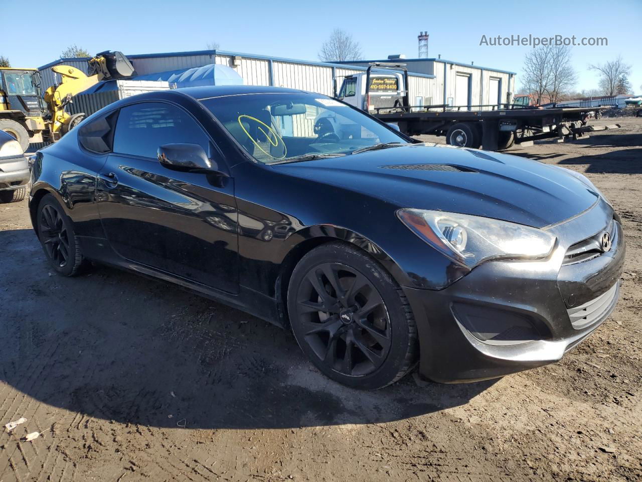 2013 Hyundai Genesis Coupe 2.0t Черный vin: KMHHT6KD8DU093051