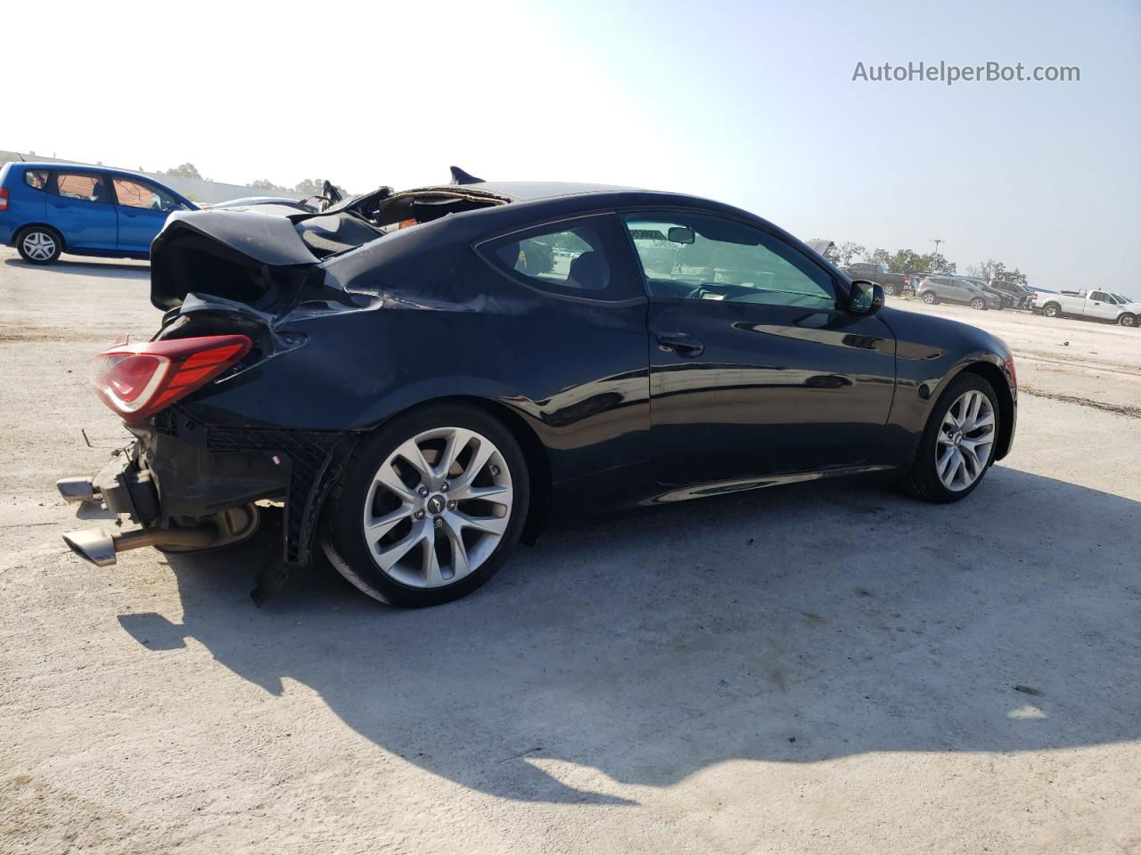 2013 Hyundai Genesis Coupe 2.0t Черный vin: KMHHT6KD8DU101942