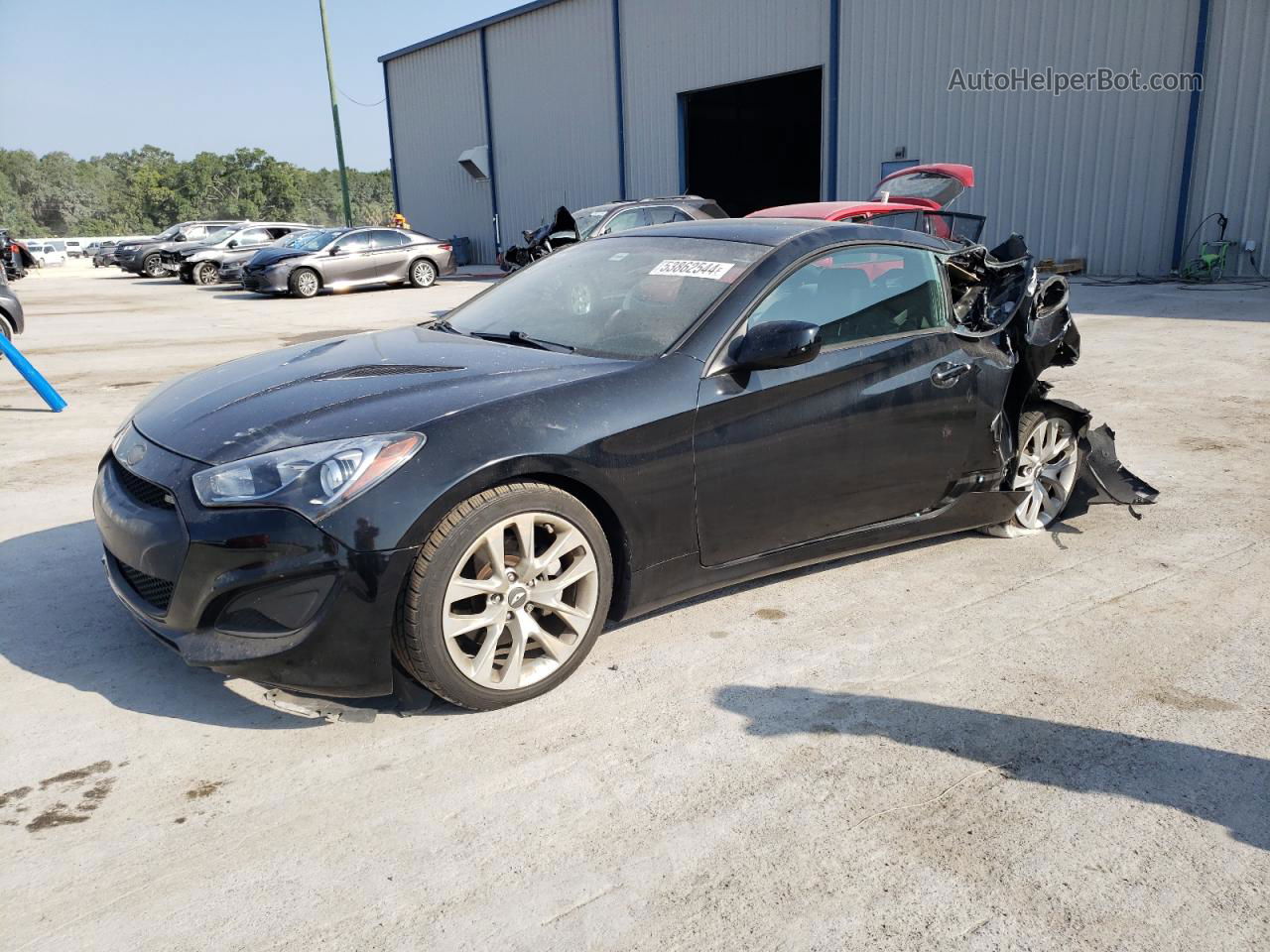 2013 Hyundai Genesis Coupe 2.0t Black vin: KMHHT6KD8DU101942