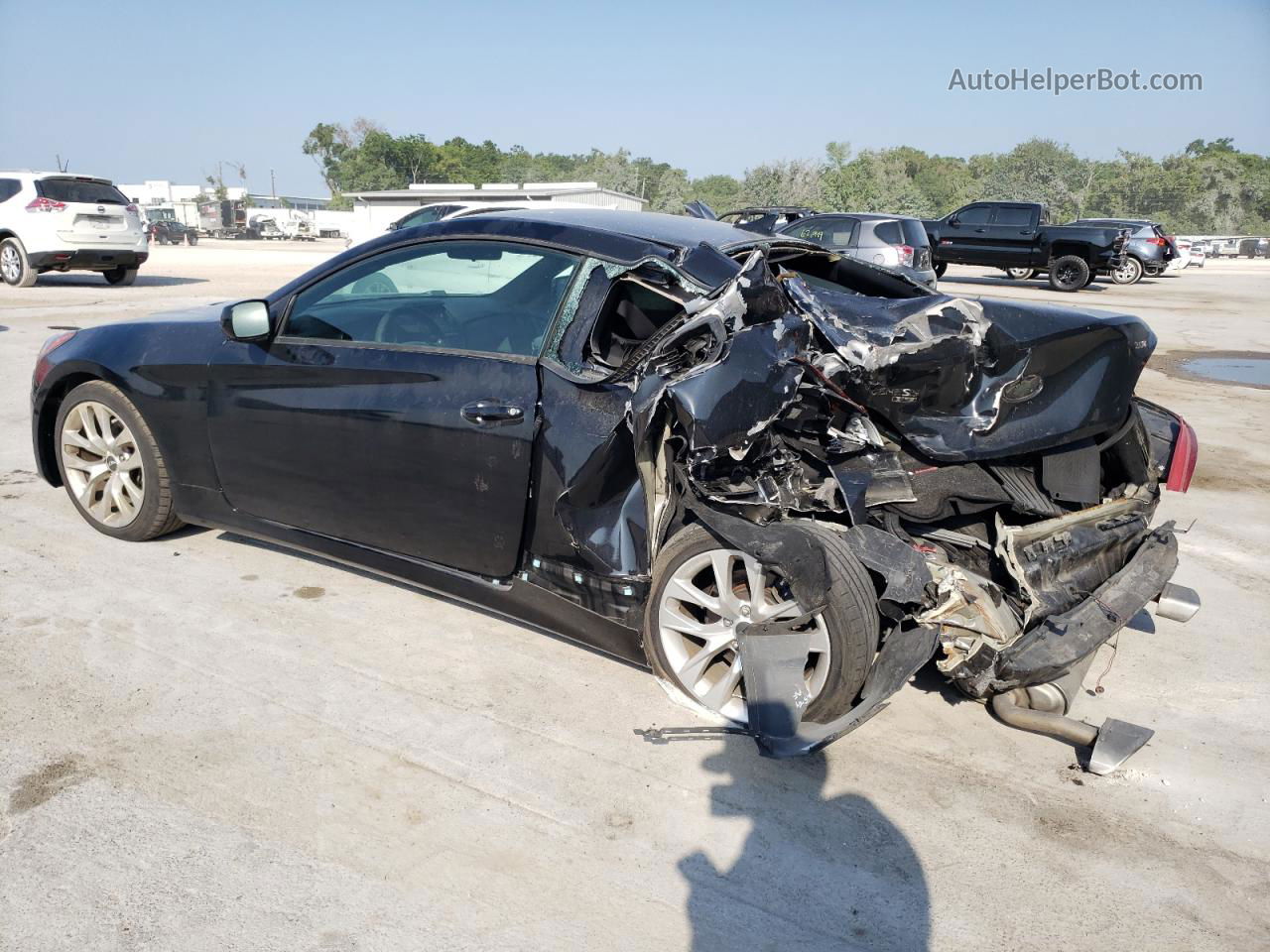 2013 Hyundai Genesis Coupe 2.0t Black vin: KMHHT6KD8DU101942