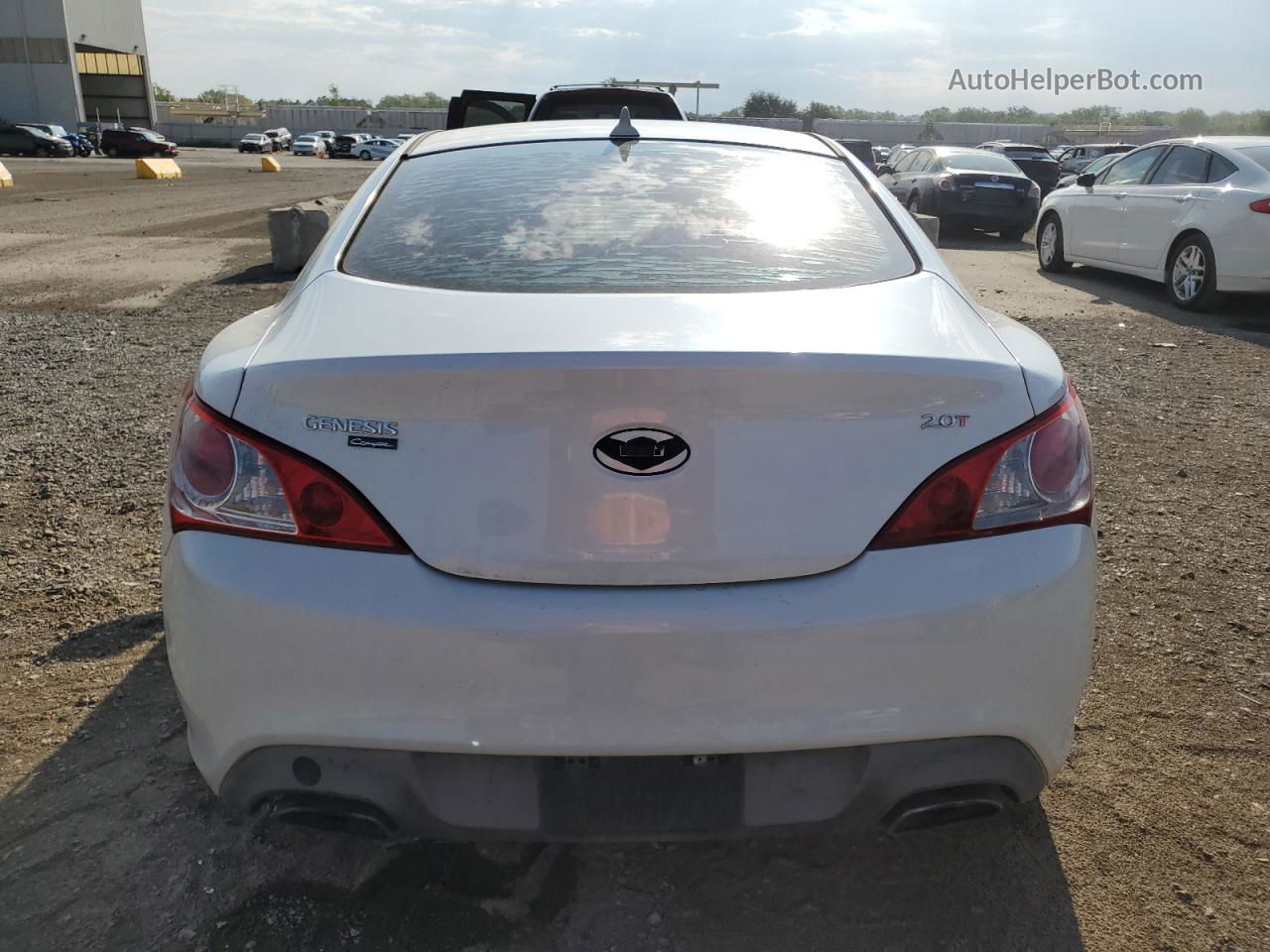 2013 Hyundai Genesis Coupe 2.0t White vin: KMHHT6KD8DU106400