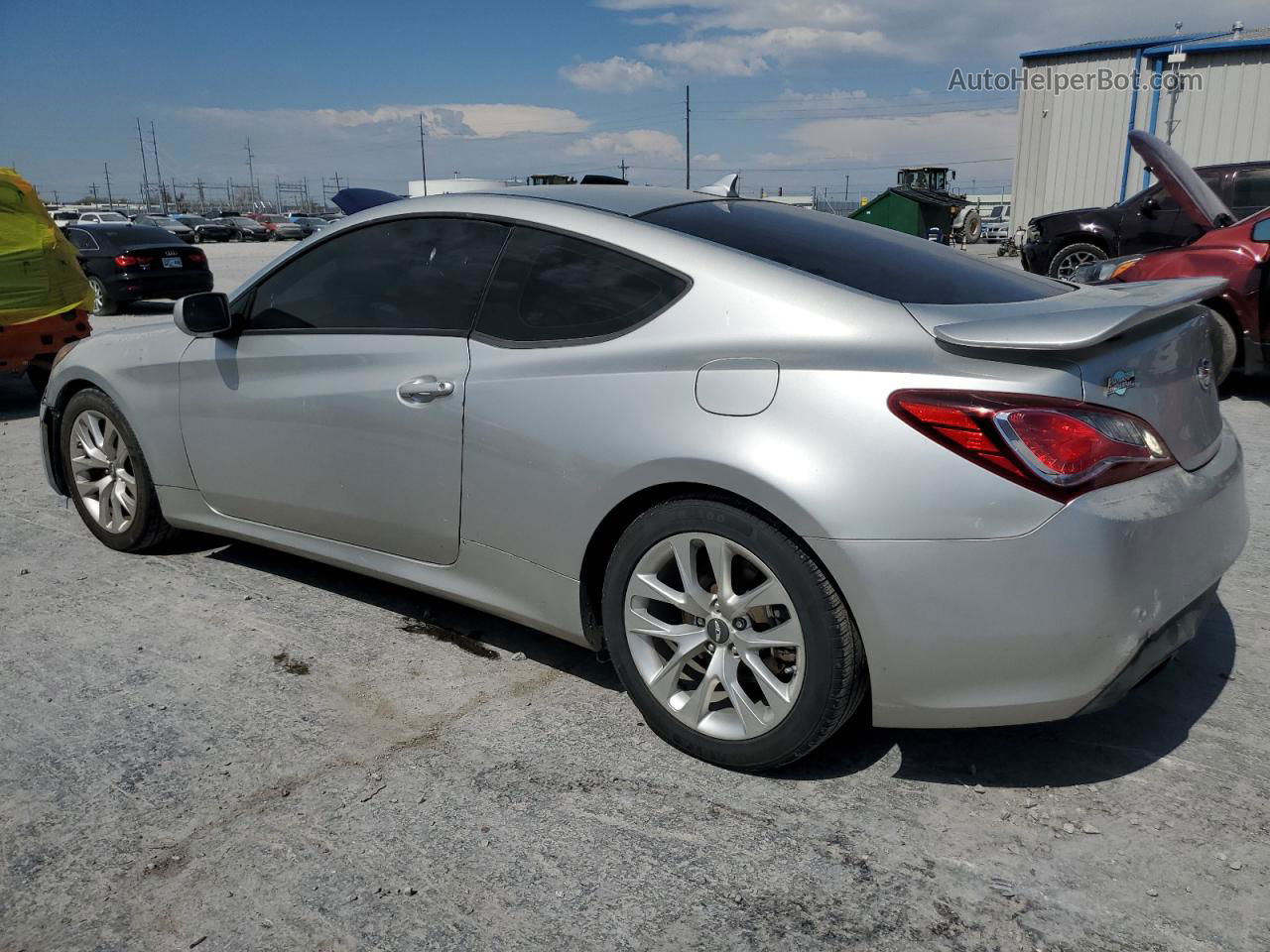 2013 Hyundai Genesis Coupe 2.0t Silver vin: KMHHT6KD9DU090160