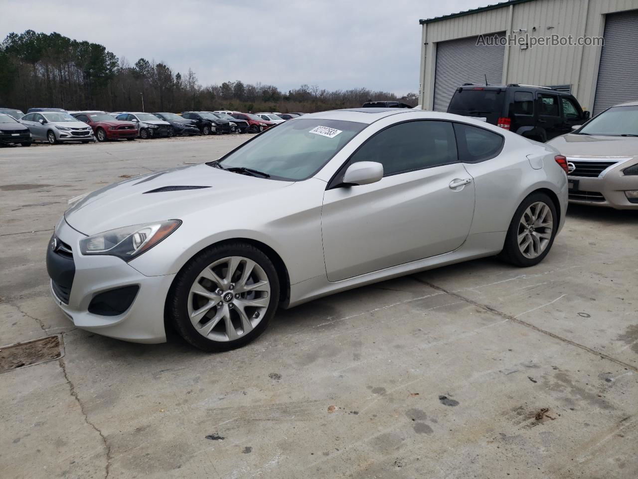 2013 Hyundai Genesis Coupe 2.0t Серебряный vin: KMHHT6KD9DU093057