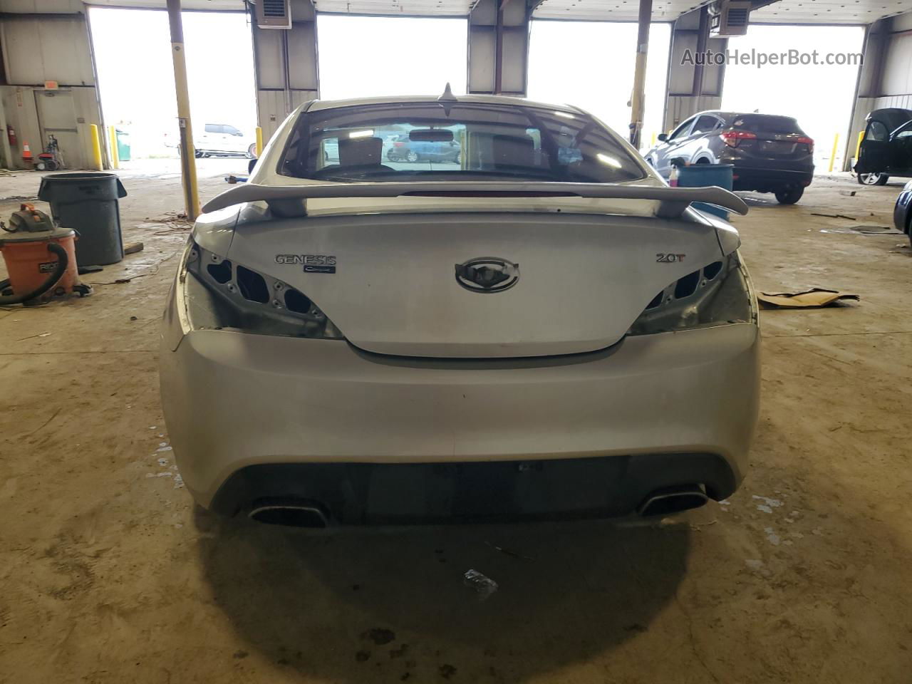 2013 Hyundai Genesis Coupe 2.0t Silver vin: KMHHT6KD9DU094080