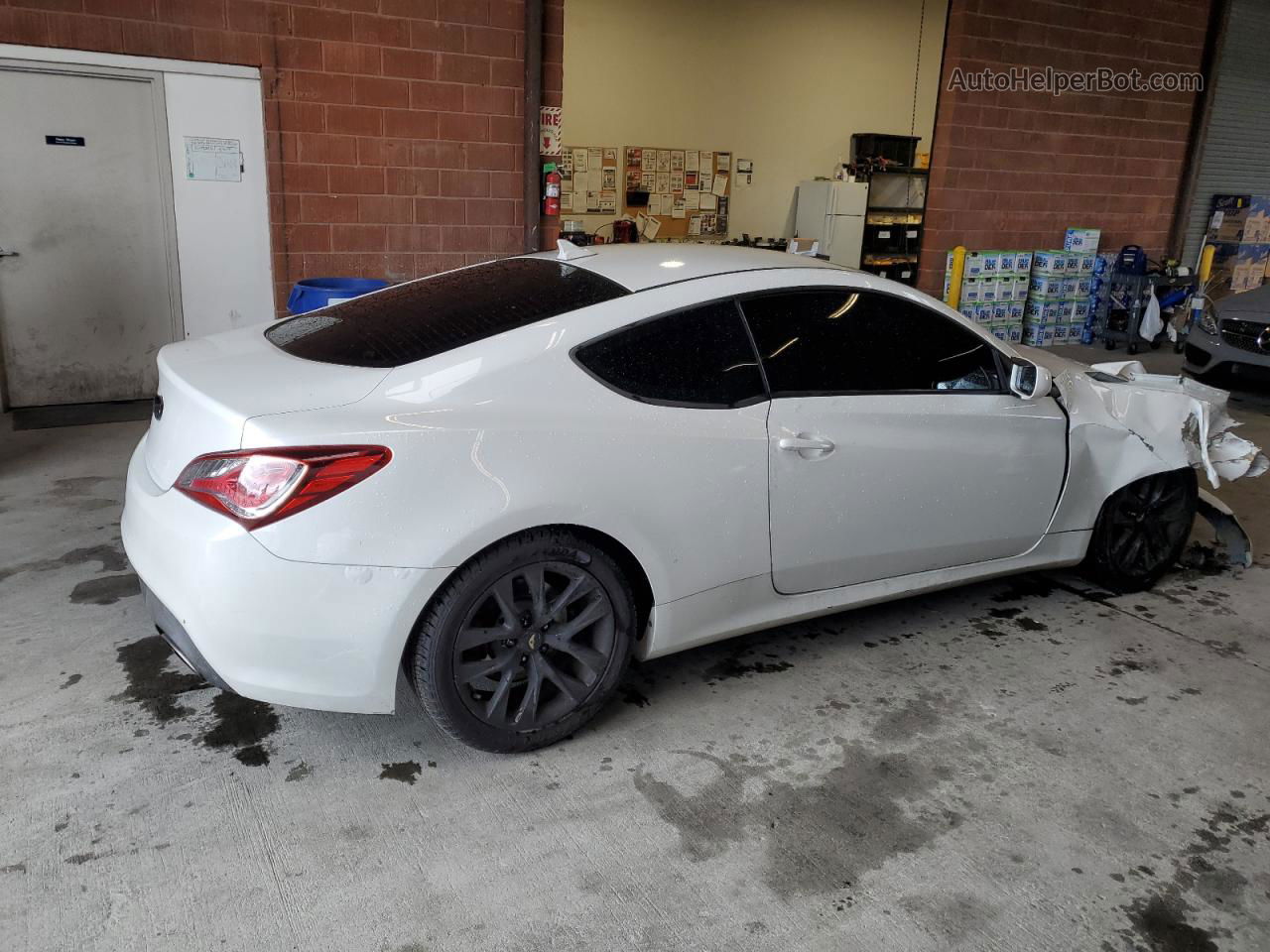 2013 Hyundai Genesis Coupe 2.0t White vin: KMHHT6KD9DU095231