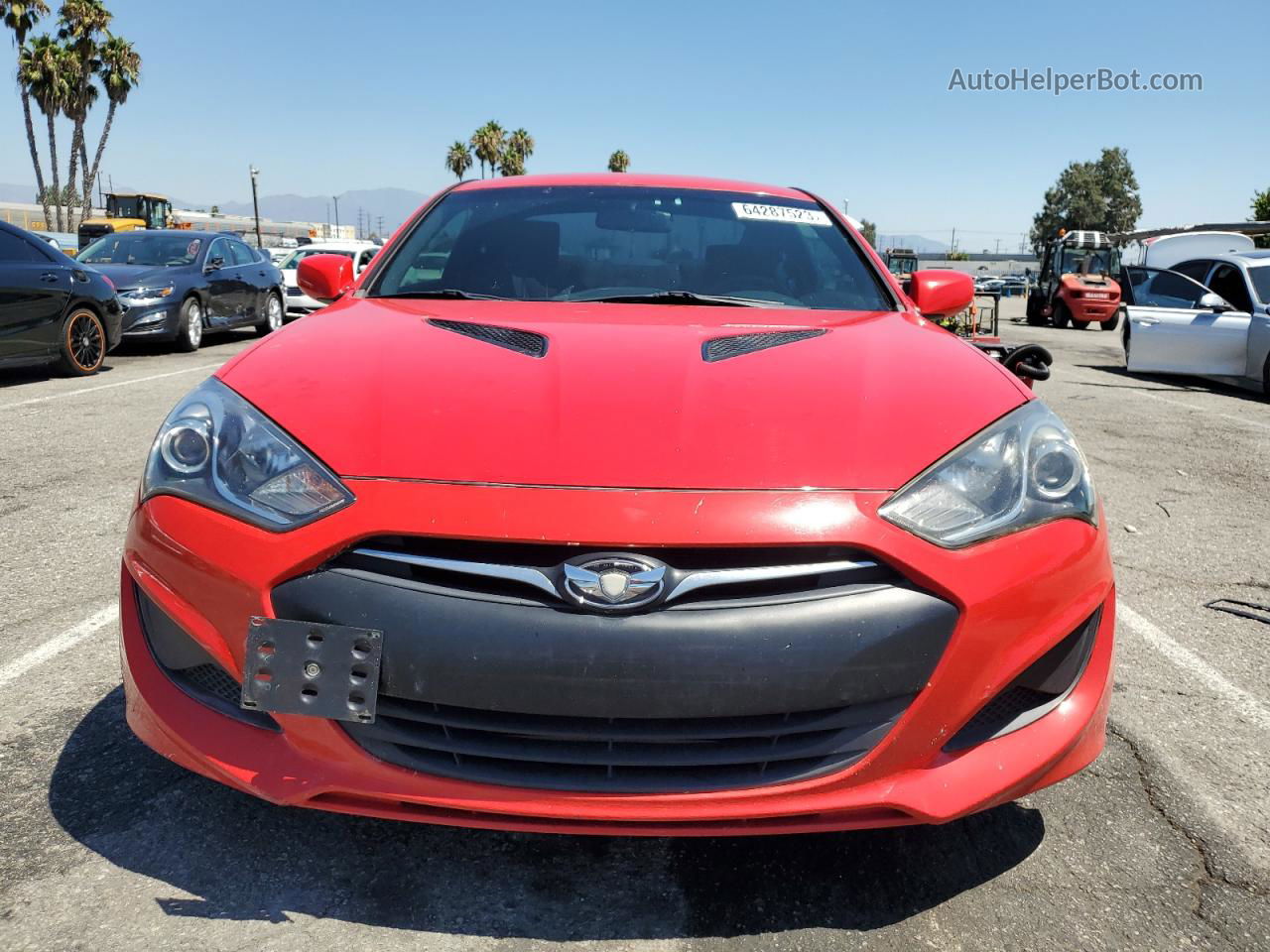 2013 Hyundai Genesis Coupe 2.0t Red vin: KMHHT6KD9DU097156