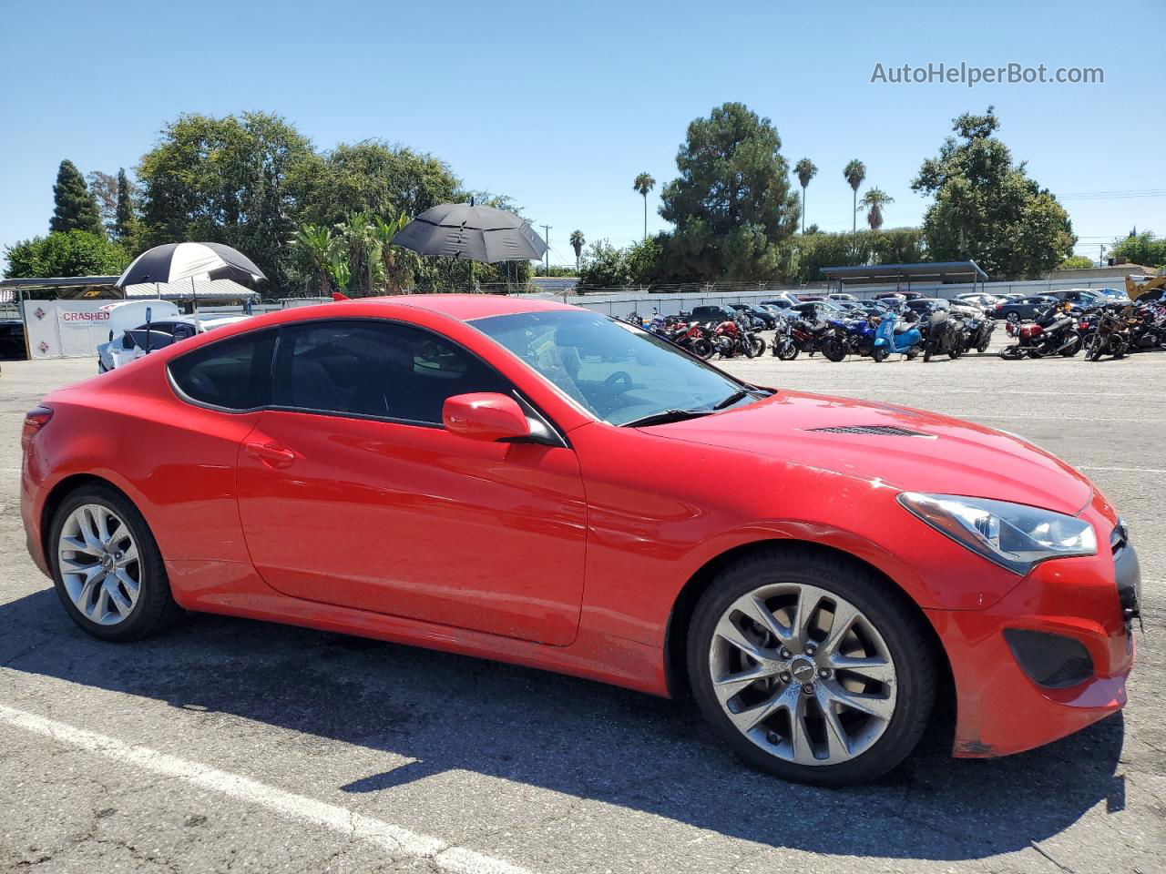 2013 Hyundai Genesis Coupe 2.0t Red vin: KMHHT6KD9DU097156