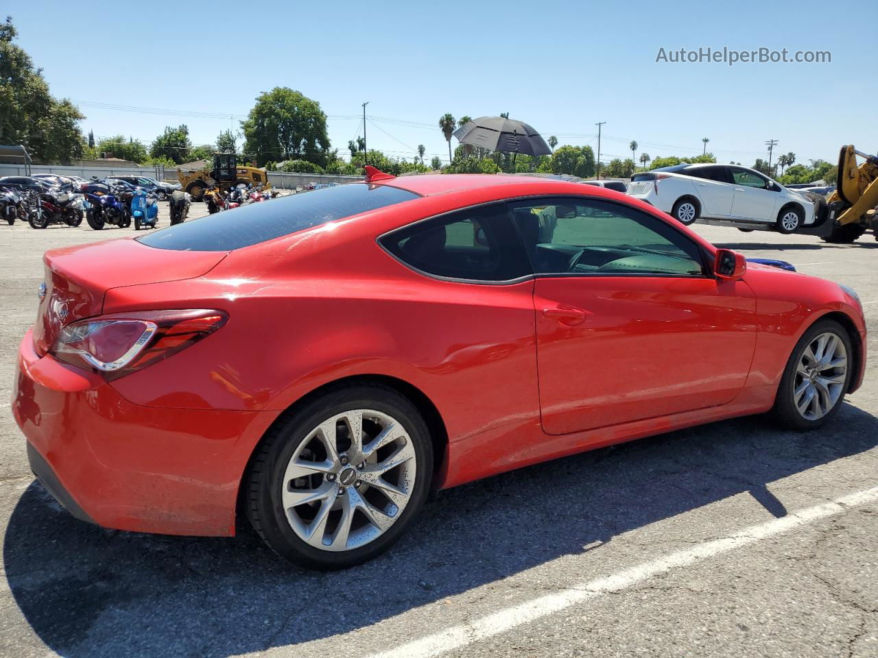 2013 Hyundai Genesis Coupe 2.0t Red vin: KMHHT6KD9DU097156