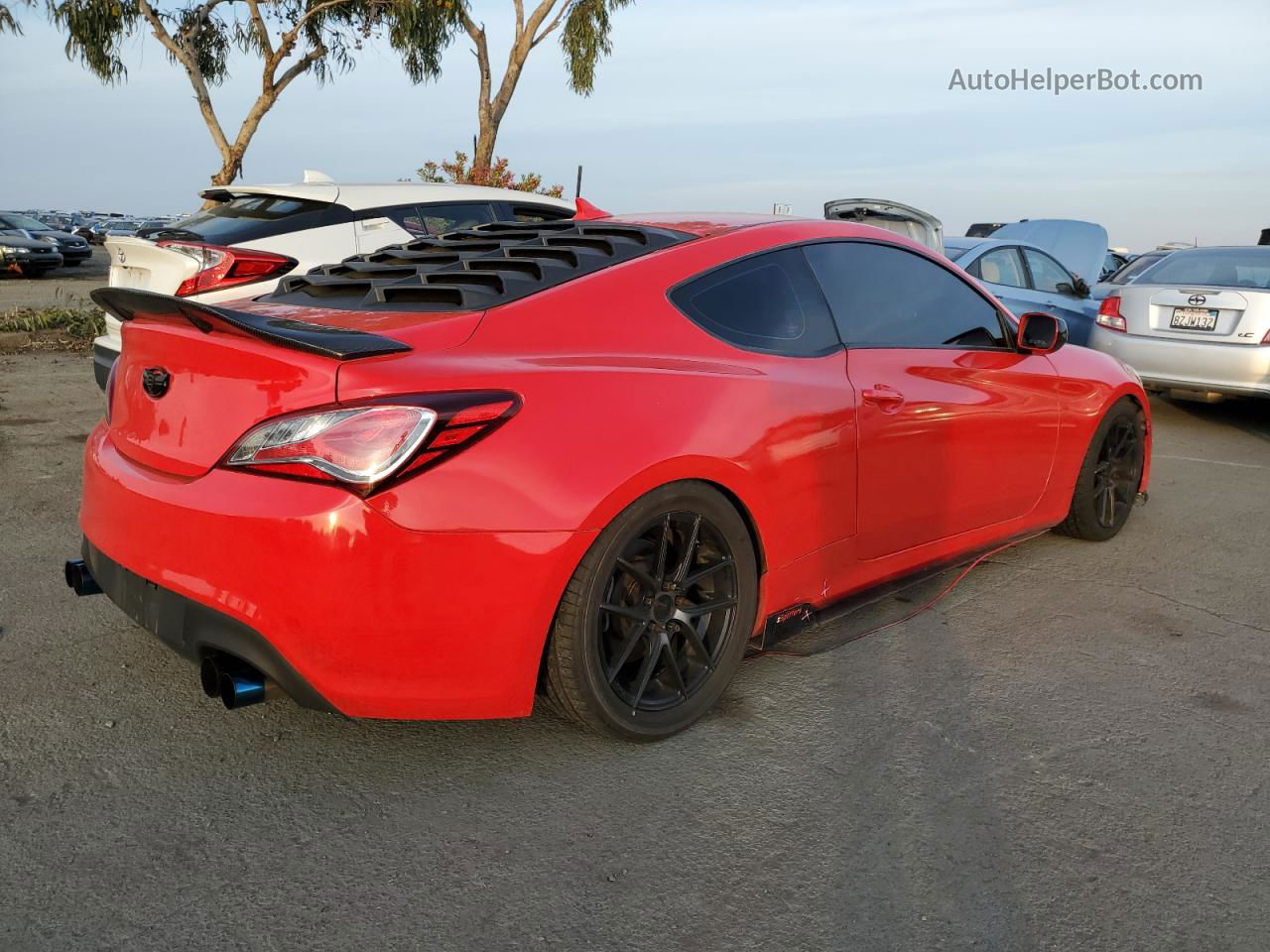 2013 Hyundai Genesis Coupe 2.0t Red vin: KMHHT6KD9DU102789