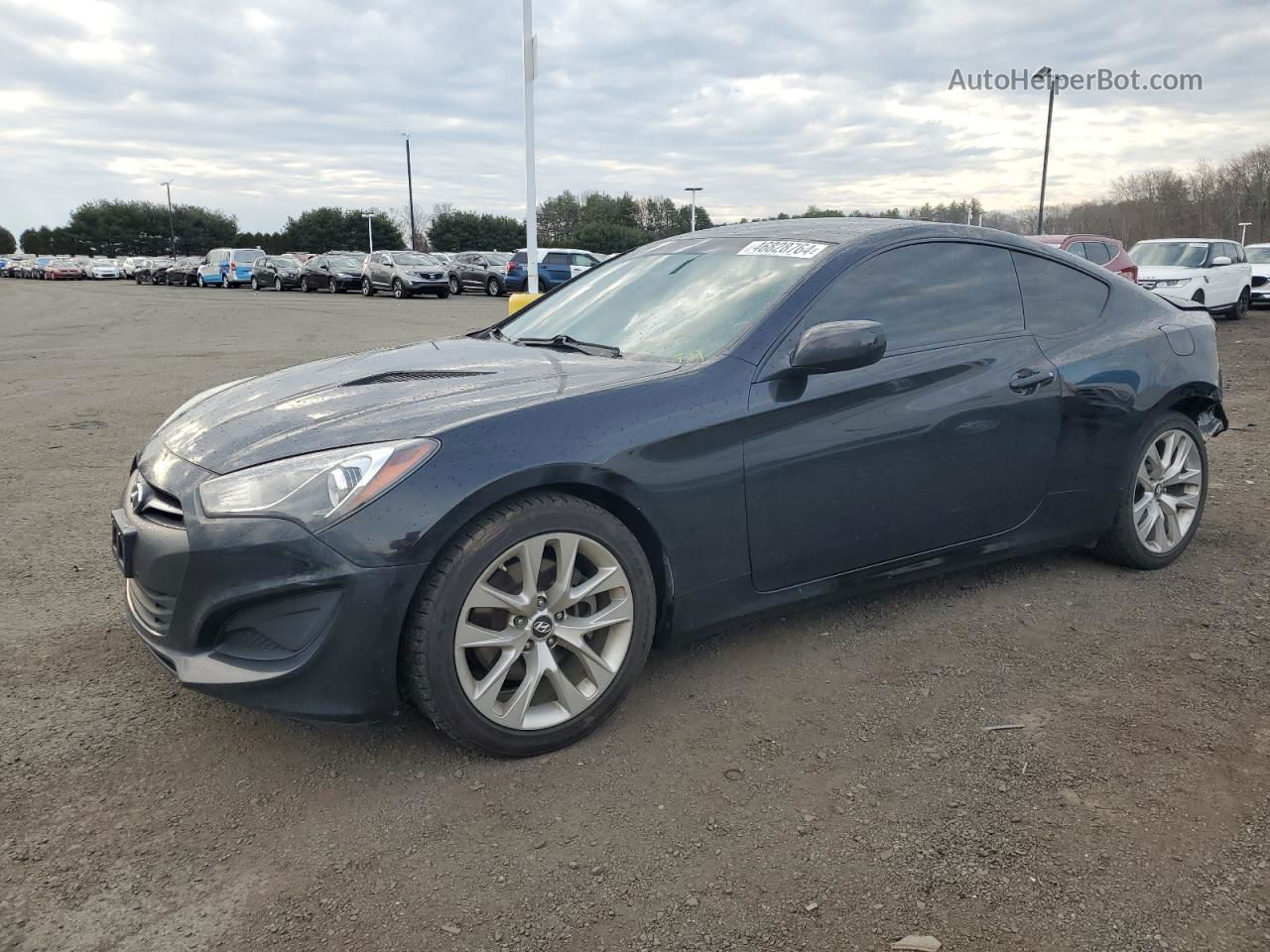 2013 Hyundai Genesis Coupe 2.0t Черный vin: KMHHT6KD9DU110407